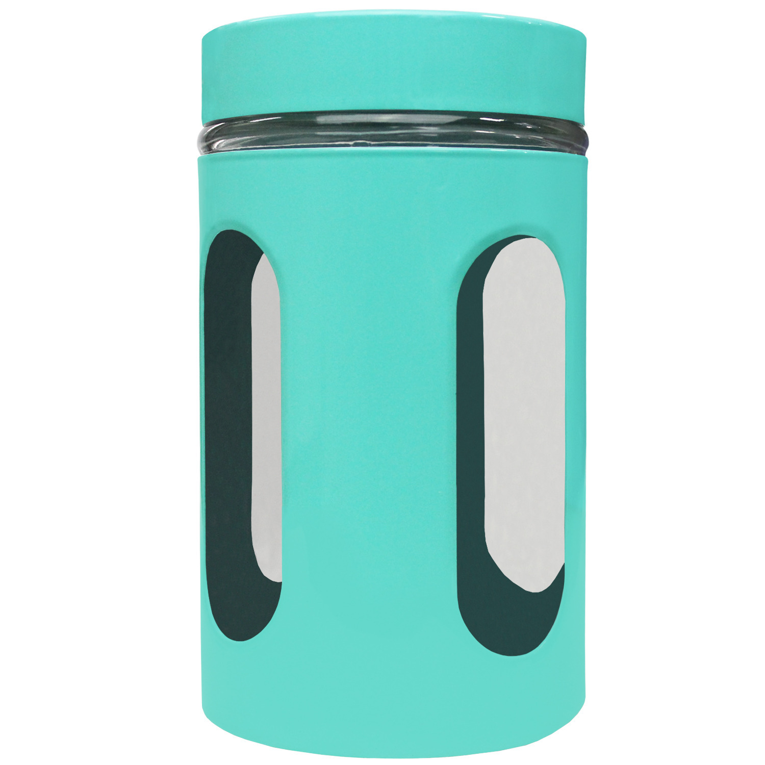 Blue Donuts 32oz Stainless Steel Canister with Window - Turquoise