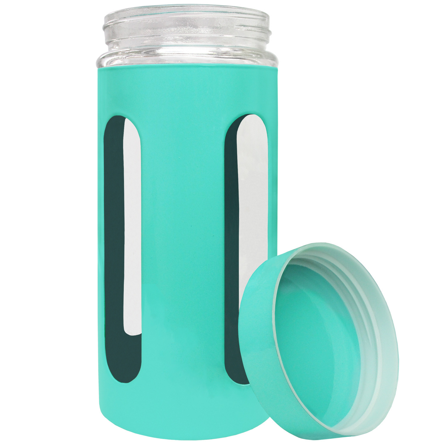 Blue Donuts 44oz Stainless Steel Canister with Window - Turquoise
