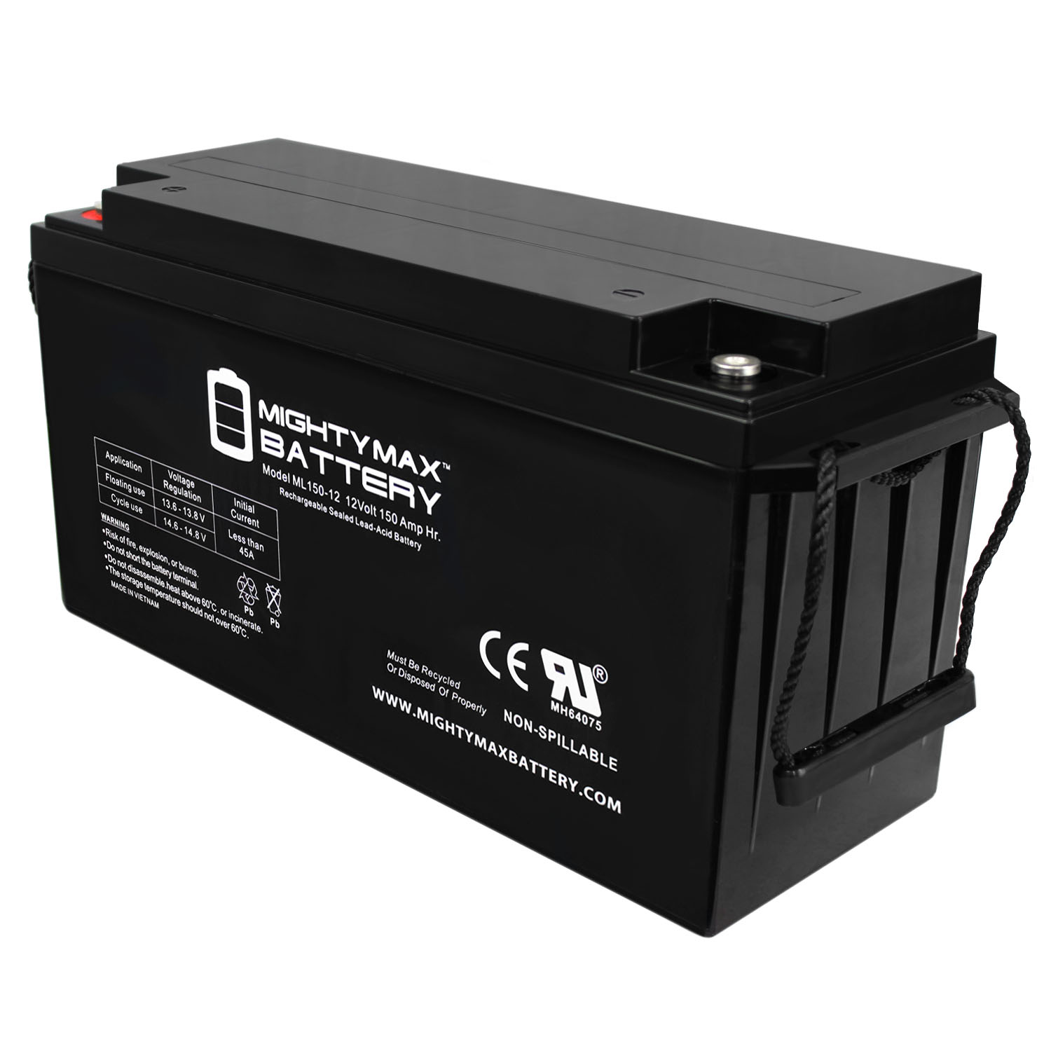 12V 150AH SLA Replacement Battery for 150ah Deep Cycle Rechargeable Battery