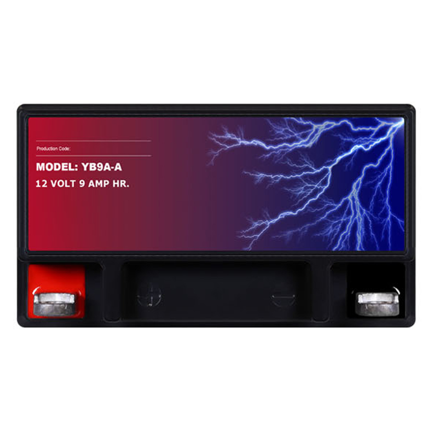 YB9A-A - 12V 9AH 130CCA SLA AGM Motorcycle Battery - Pack of 4