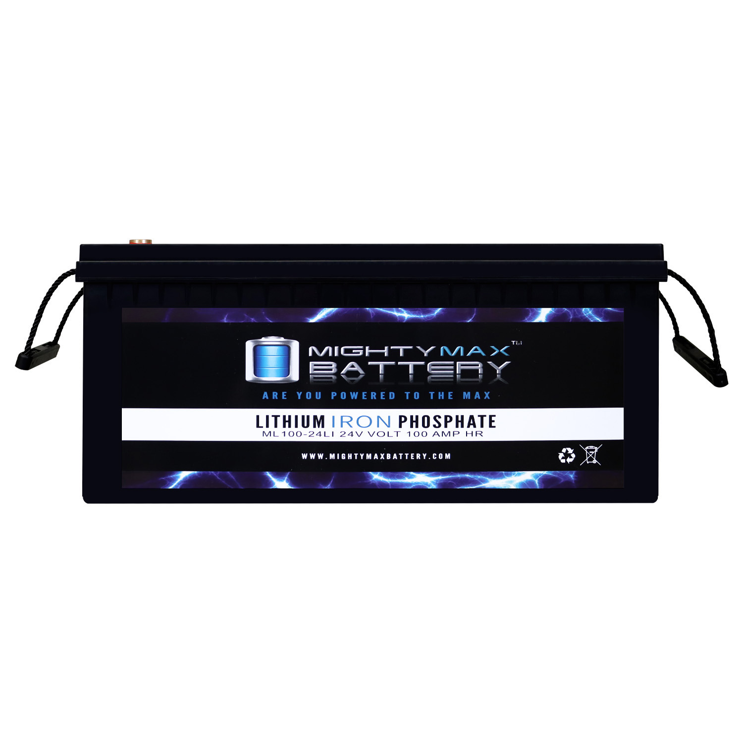 ML100-24LI 24V 100Ah Lithium Replacement Battery Compatible with Backup Power, Out Camping