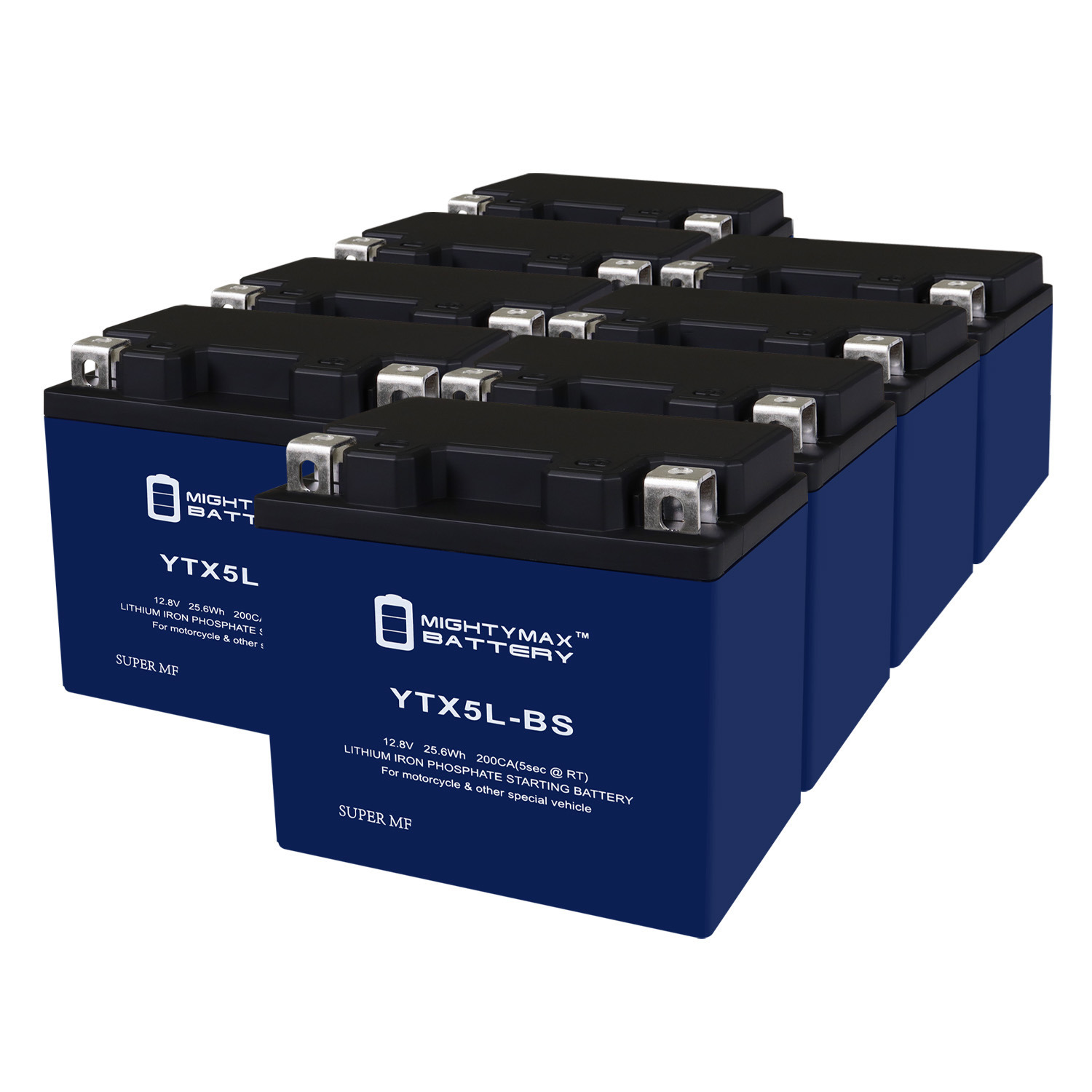 YTX5L-BS Lithium Replacement Battery Compatible with Yamaha 230 TTR230 23 - 8 Pack
