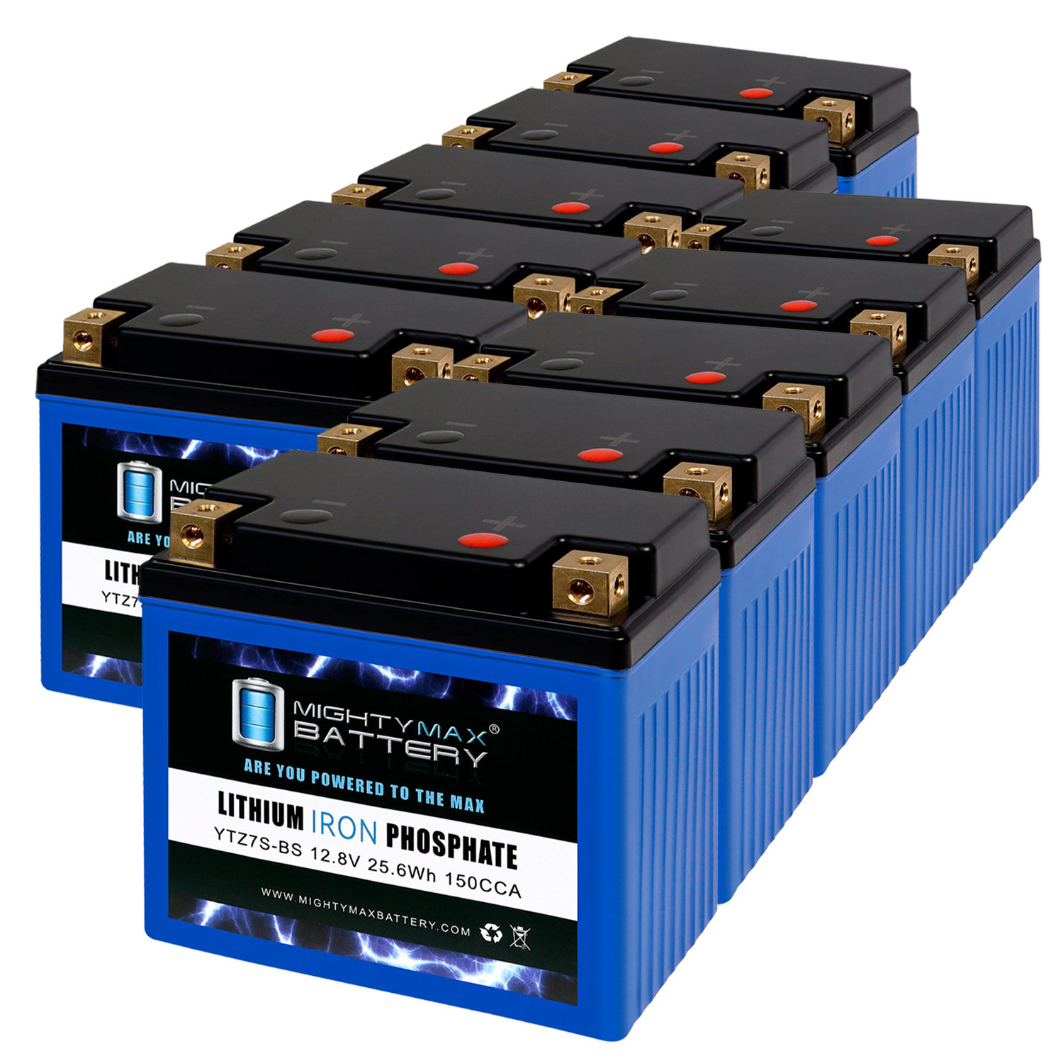 YTZ7S Lithium Replacement Battery Compatible with Arctic Cat 50 DVX50 2006-2010 - 10 Pack