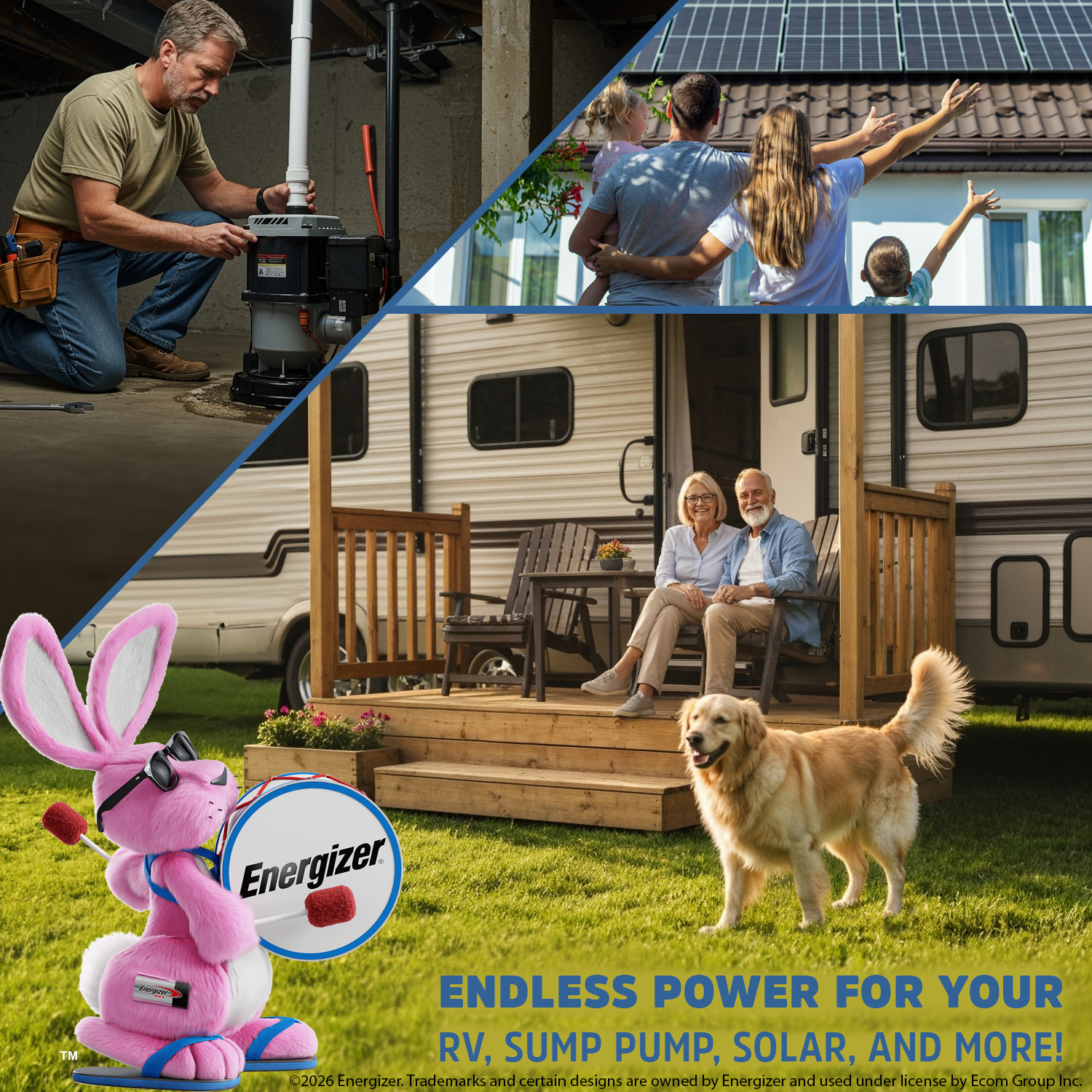 Energizer EN100-12LI 12V 100Ah LiFePO4 Lithium Long Lasting Lightweight Rechargeable Battery with BMS Protection, Ideal For Use In Wheelchairs, Electric Scooters, Sump Pumps, Solar, RV, and more