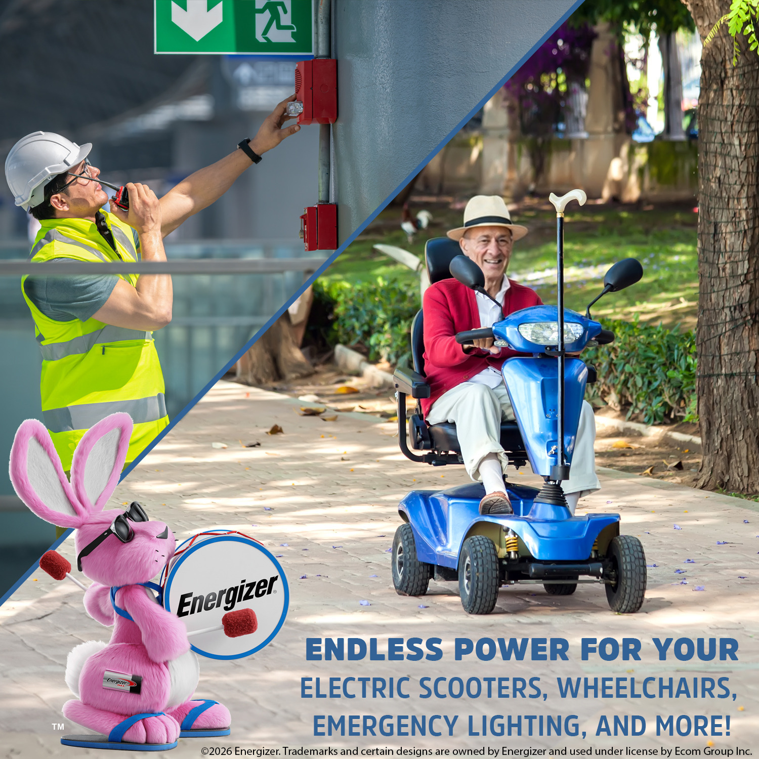 Energizer EN50-12LI 12V 50Ah LiFePO4 Lithium Long Lasting Lightweight, Rechargeable Battery with BMS Protection, Ideal For Use In Wheelchair, Electric Scooters, Emergency Lighting, and more