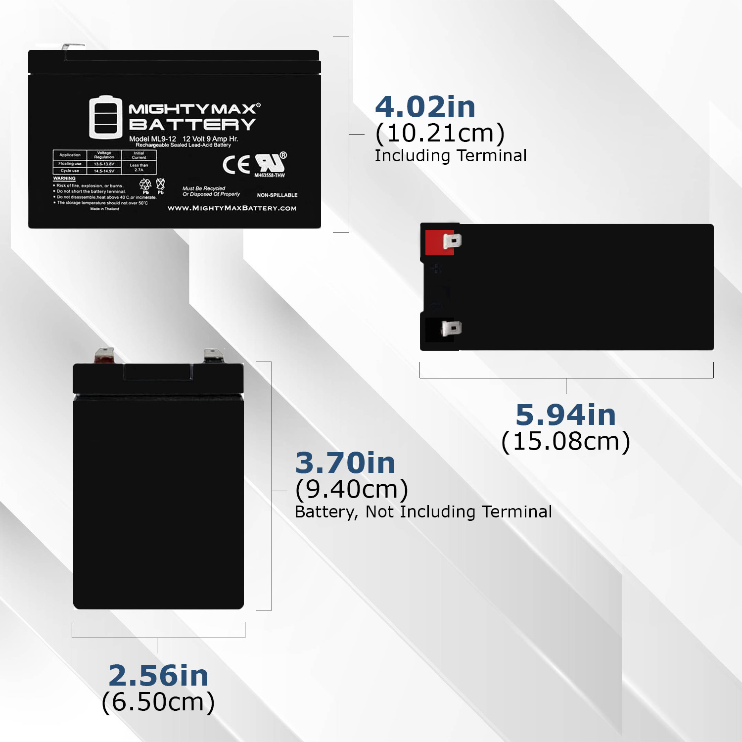 12V 9AH F2 SLA Replacement Battery Compatible With Rollplay Nighthawk Kid Ride-On Toy