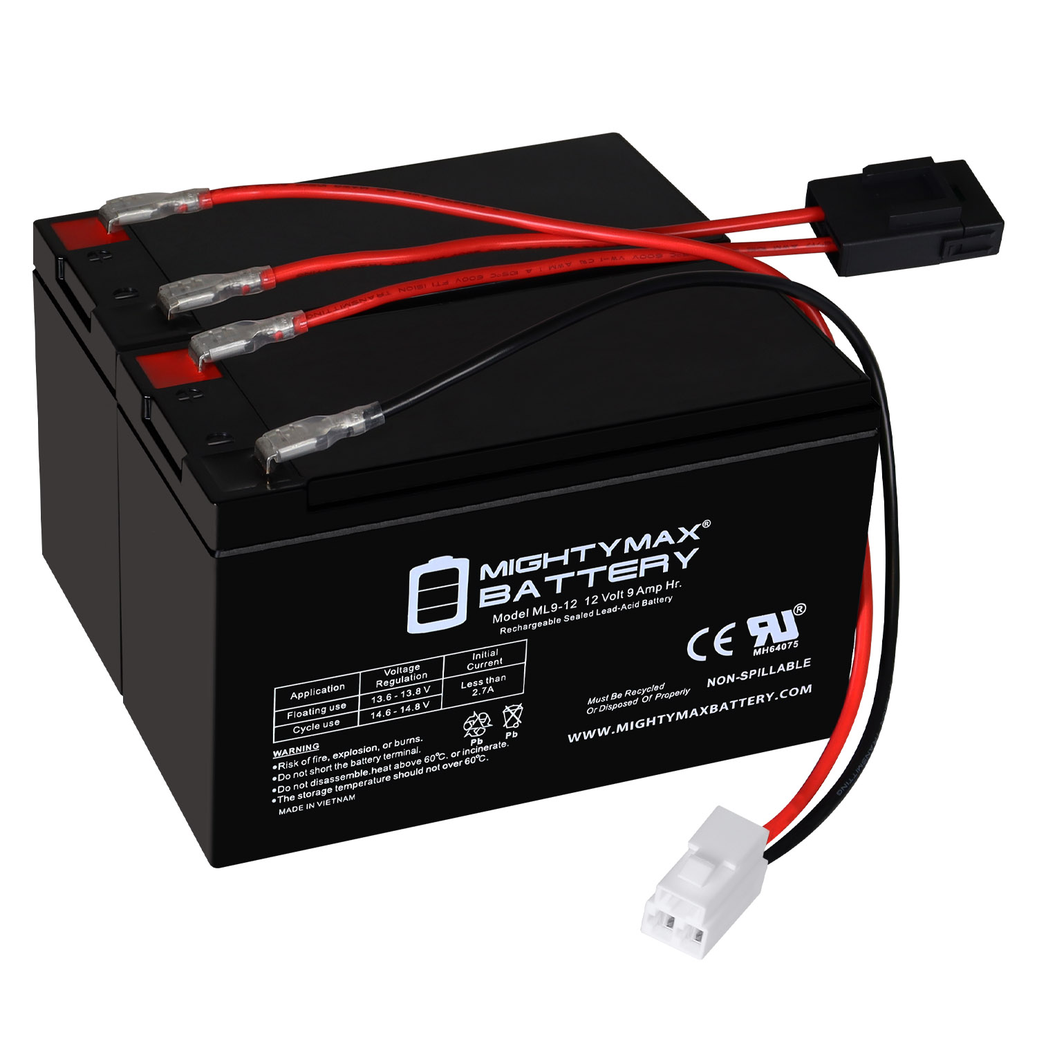 12V 9AH F2 SLA Replacement Battery Compatible With Drifter, Pocket Rocket (Version 7-26)