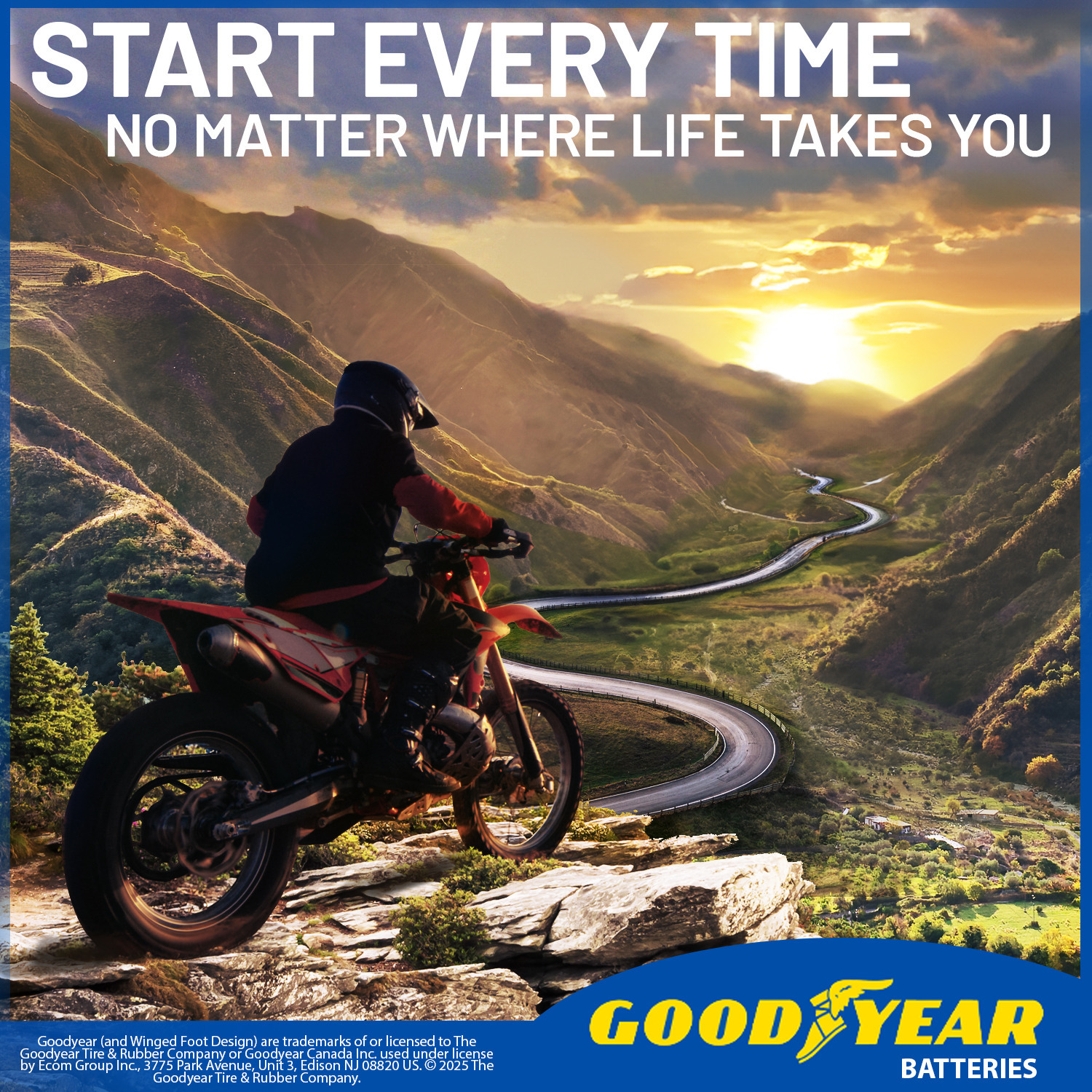 Goodyear GYTX20L - 12 Volt 20 AH, 270 CCA, Rechargeable High-Performance, Maintenance Free, SLA - AGM Battery for Motorcycle, ATV, UTV, Scooter, Snowmobile, Motorbike and more!
