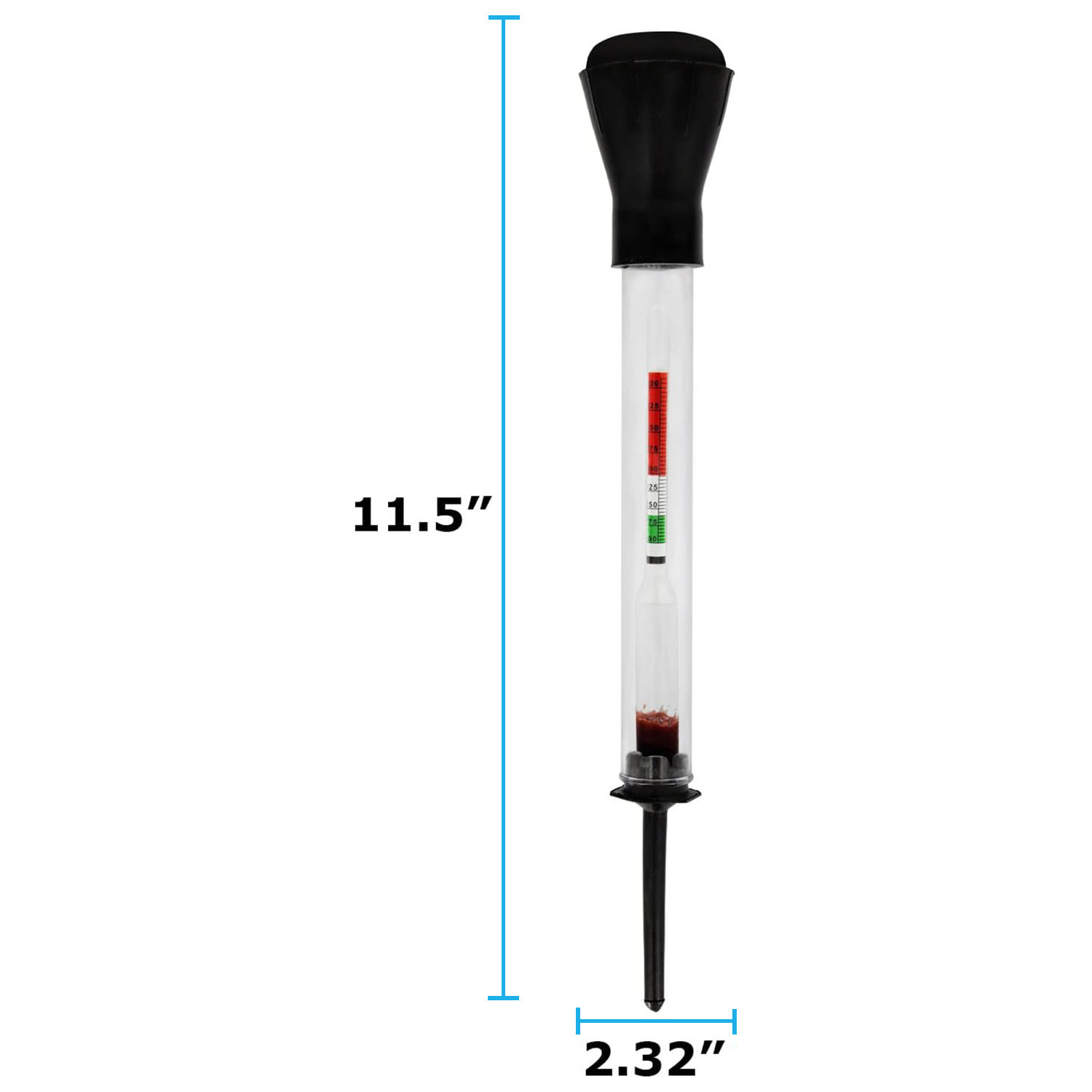 Battery Filler Jug Type Includes Battery Hydrometer - Acid Tester, Electrolyte Density Checker