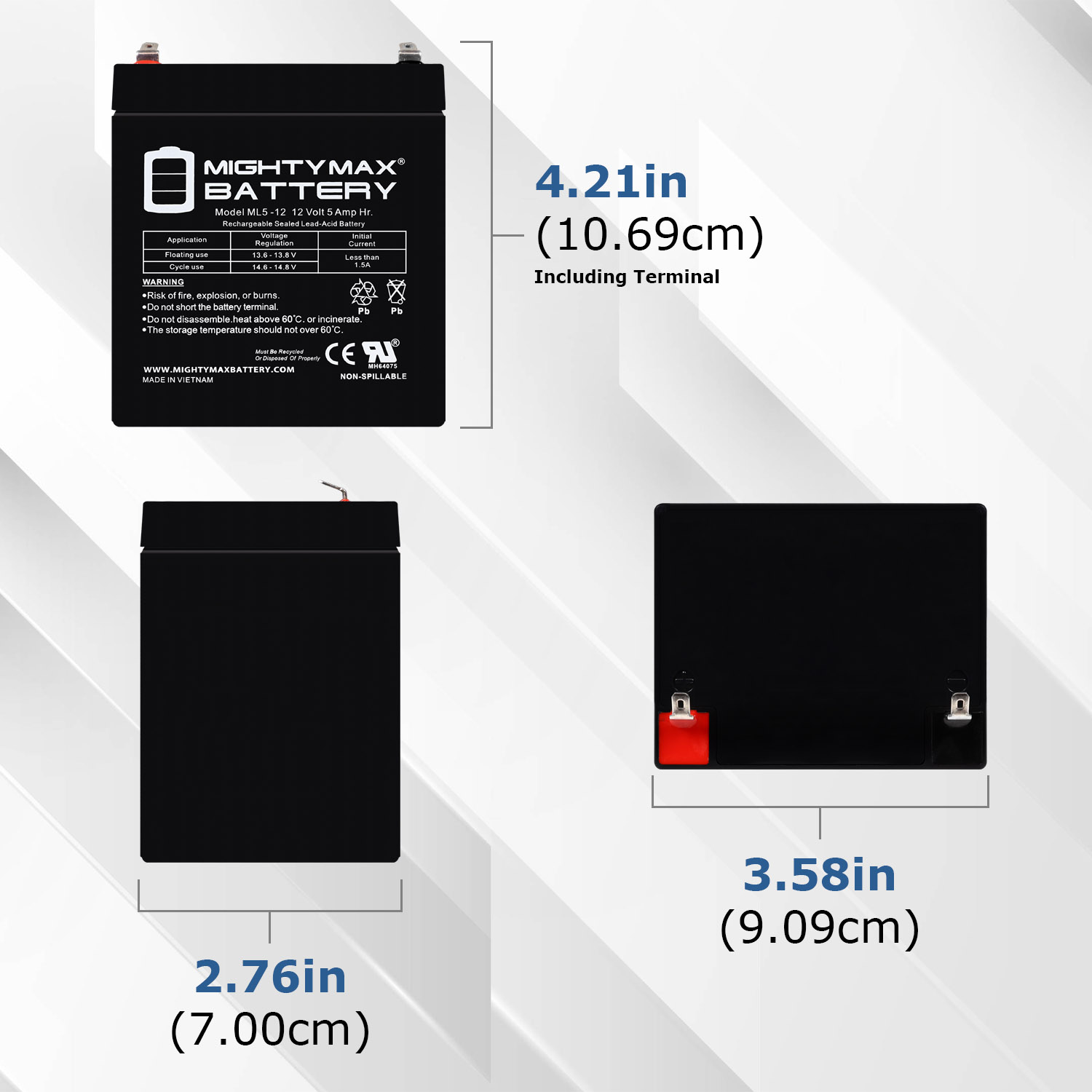 Extended Range Drop in Replacement for 12v Razor Scooter ride on toy 5ah battery and harness