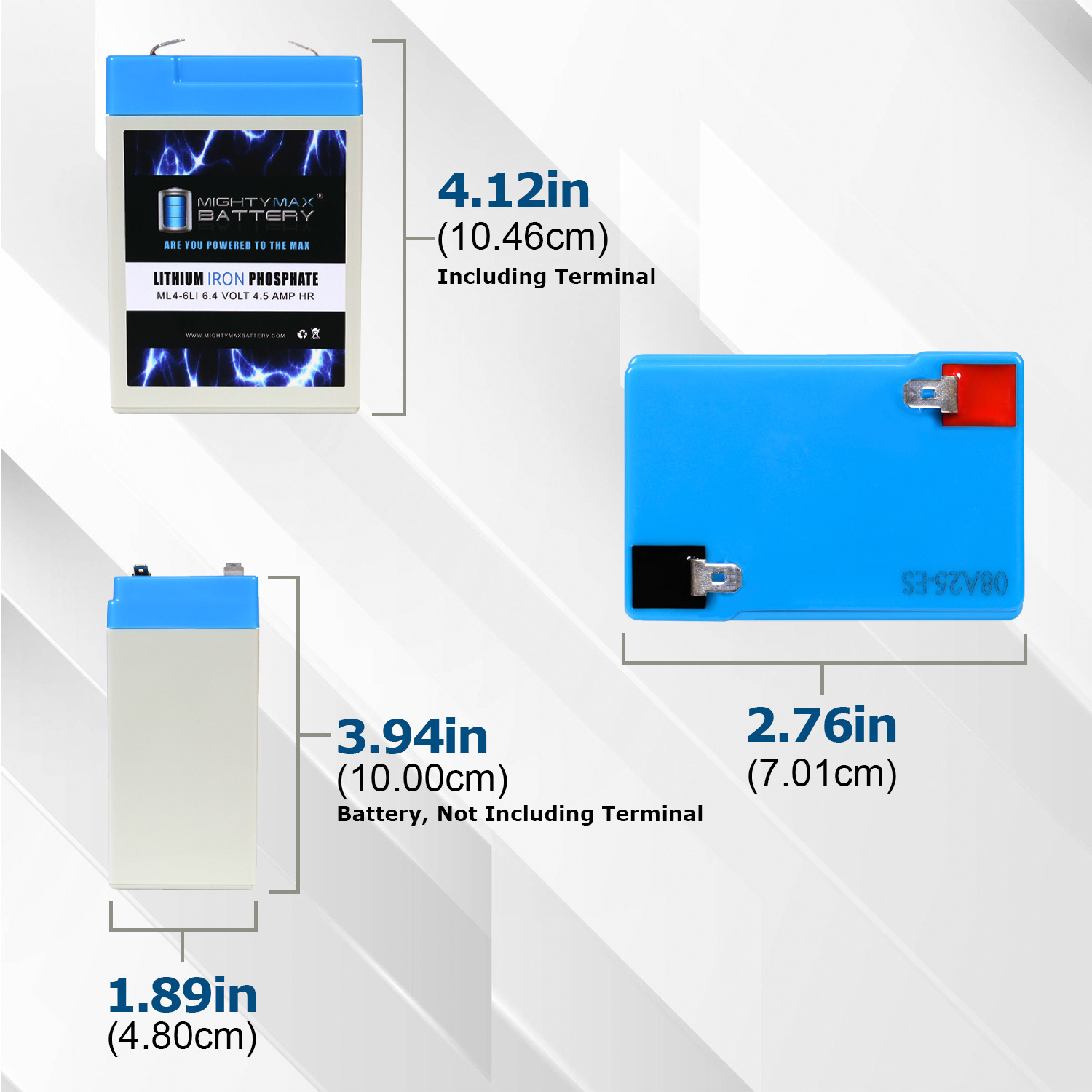 6V 4.5AH F1 Lithium Replacement Battery Compatible With Kid Trax Quad KT1010TG / KT1014TG