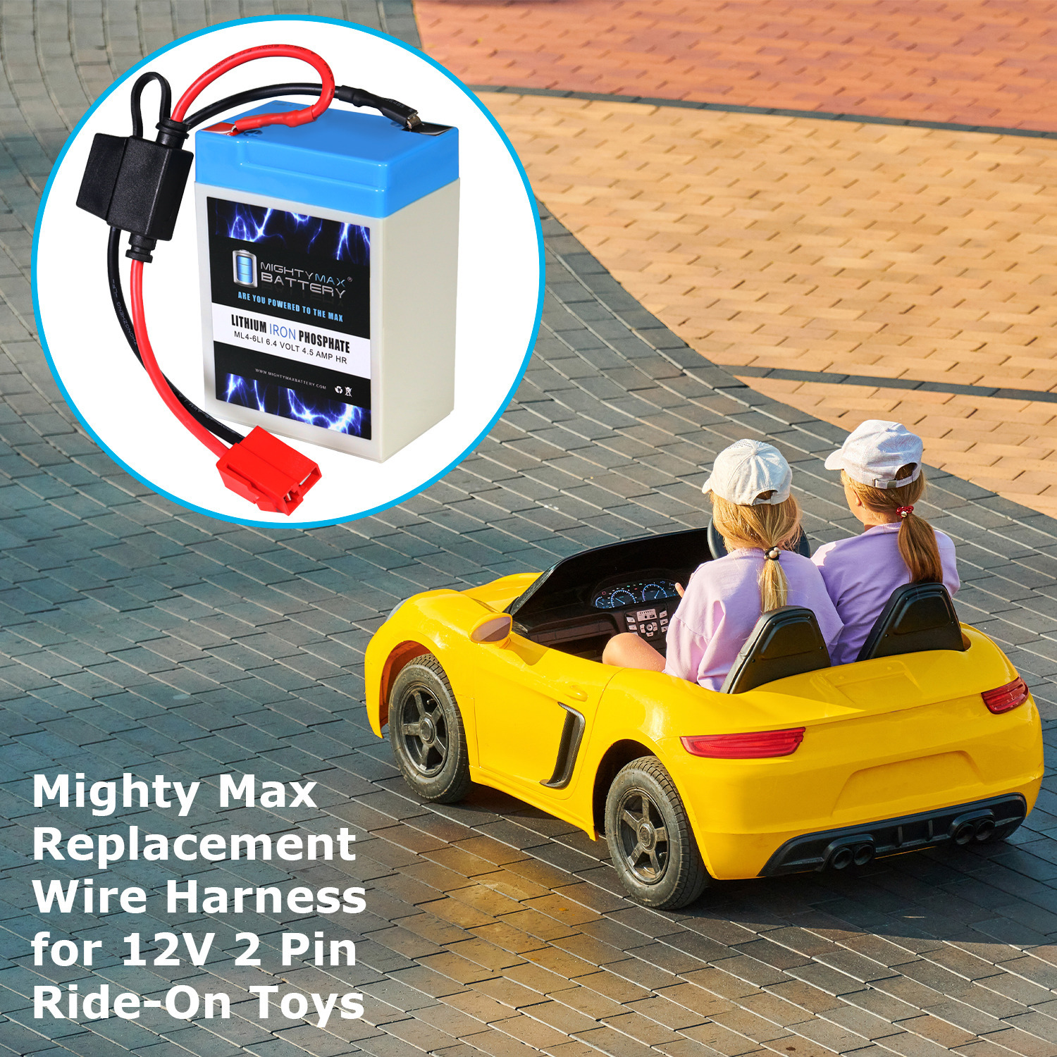 6V 4.5AH F1 Lithium Replacement Battery Compatible With Kid Trax Quad KT1010TG / KT1014TG