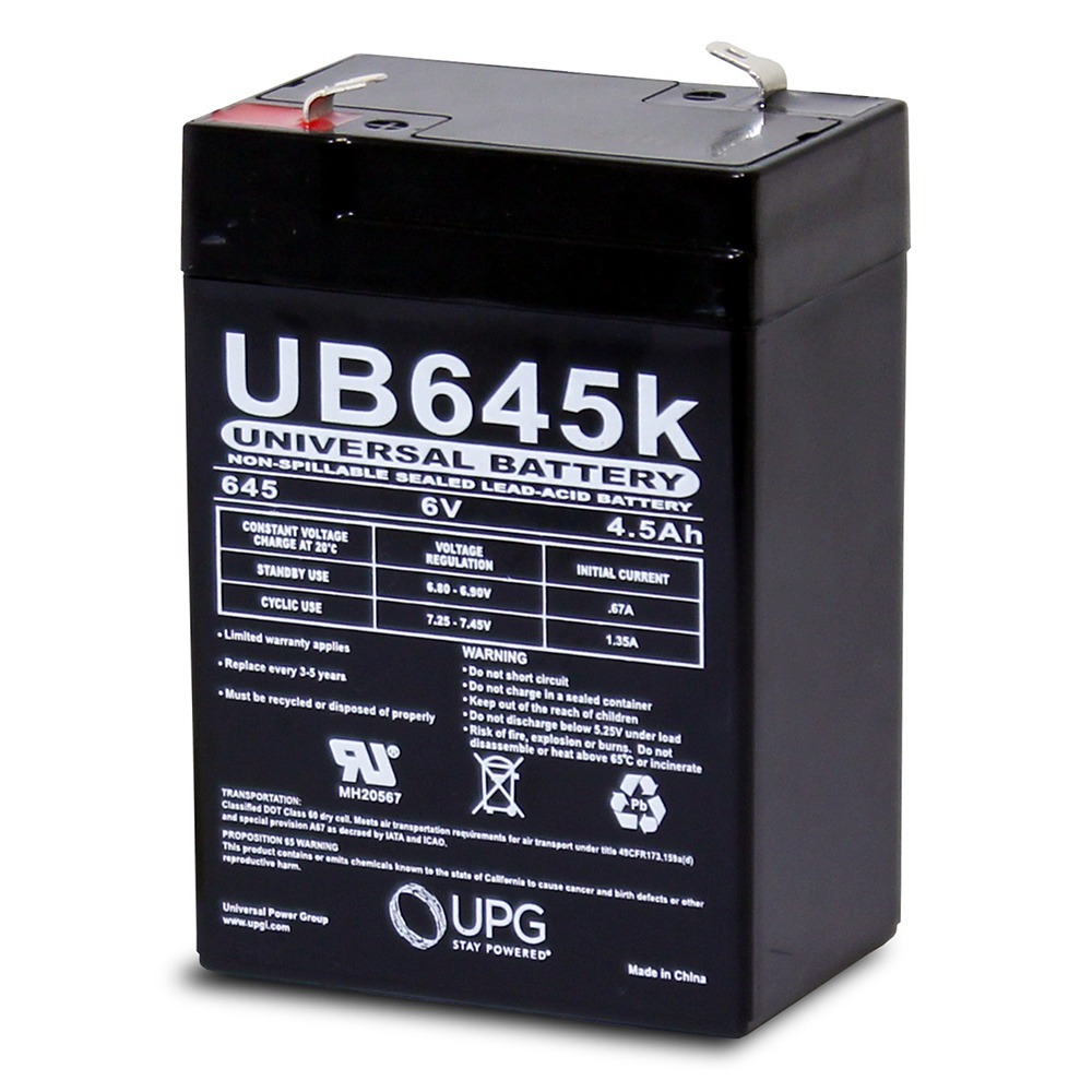Lead Acid Battery 6v 4.5 Ah In-Terminals